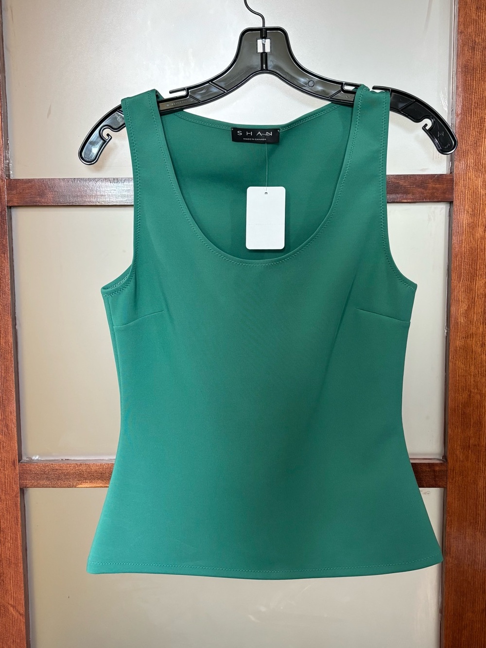 Shan Green Scoop Neck Tank Top